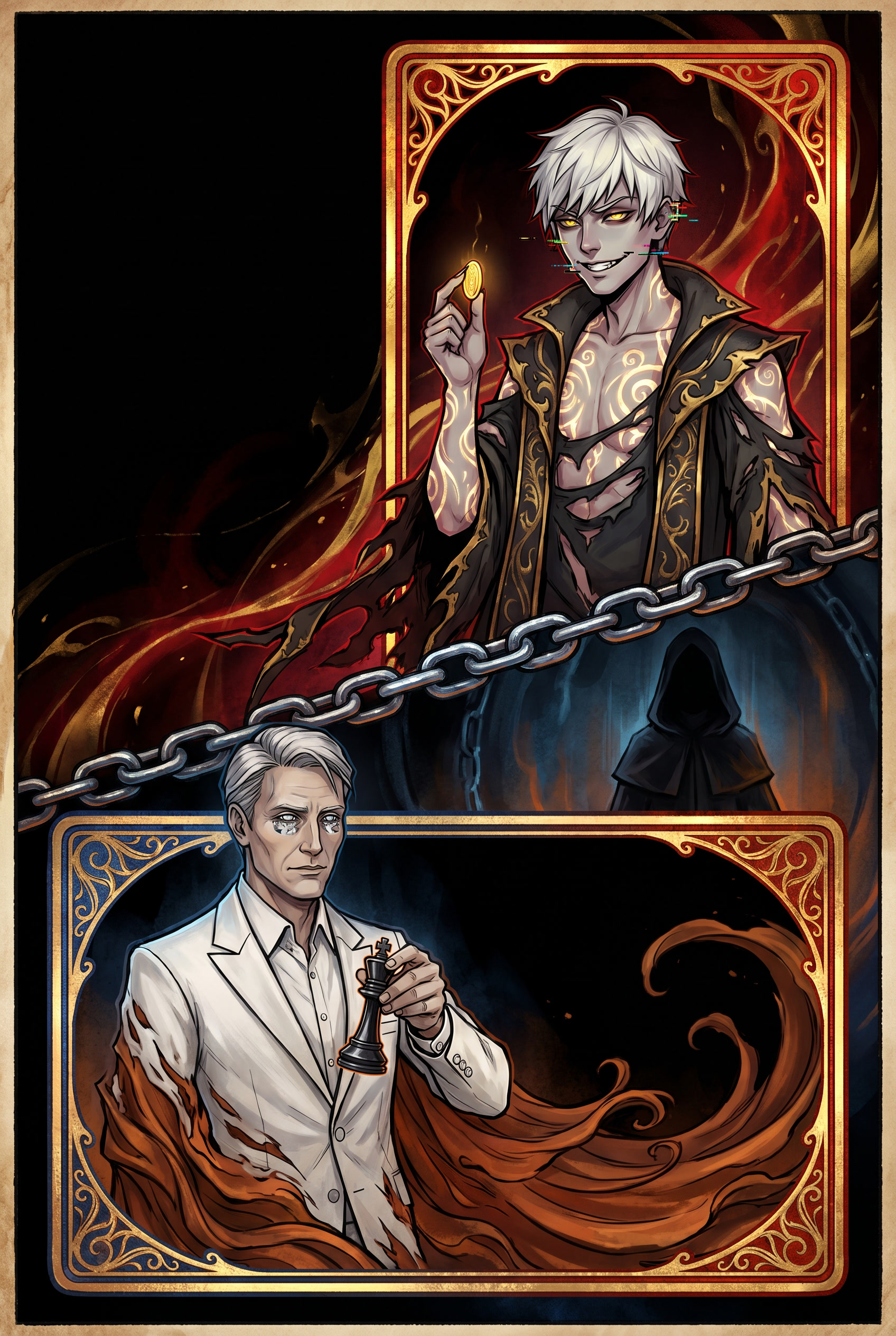 Mammon, Azazel & The Demons of EXORCISTA: Games of Souls (vertical pin)