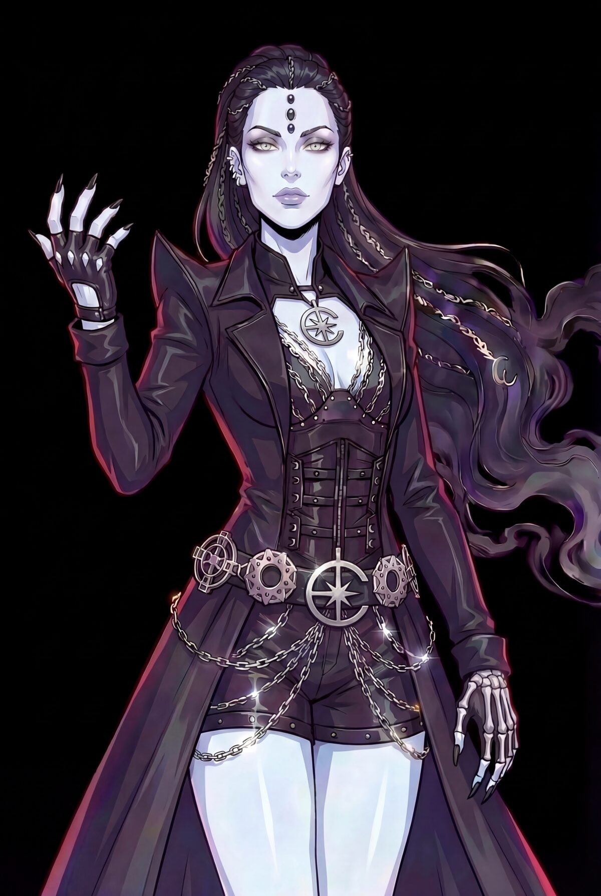 The Exorcista — silver-eyed collector, flagship character of Games of Souls